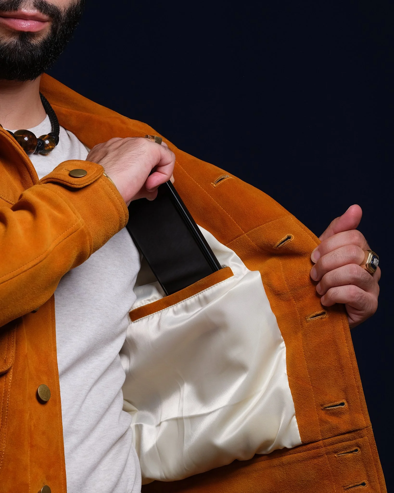 Damianus Lamont Goat Suede Jacket — Damianus Lamont Dallas